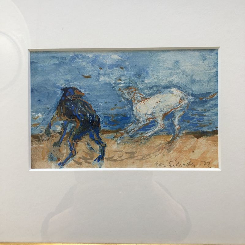 Akvarell Hundeglam Eli Silseth
