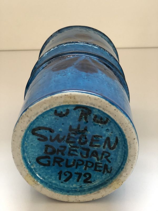 Vintage unika keramikkvase Rørstrand