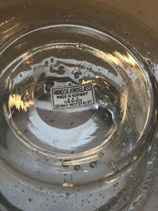 Stor sildekrukke Benny Motzfeldt Randsfjordglass
