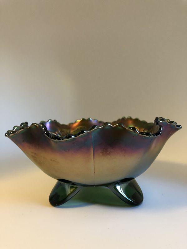 Carnival glass Fenton Dragon & Lotus 