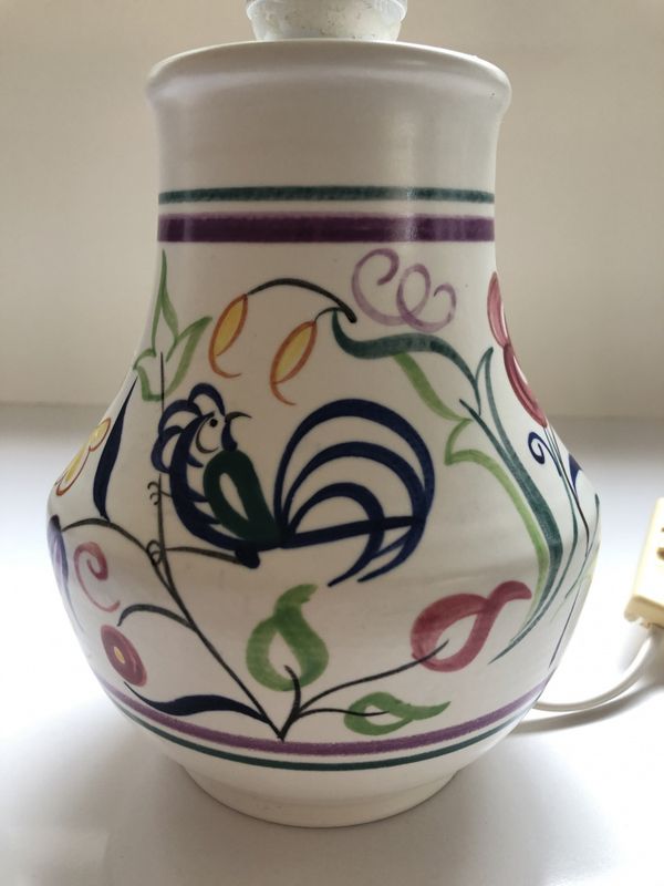 Bordlampe Poole pottery 