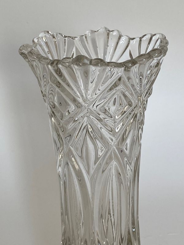 Blomstervase pressglass Hadeland