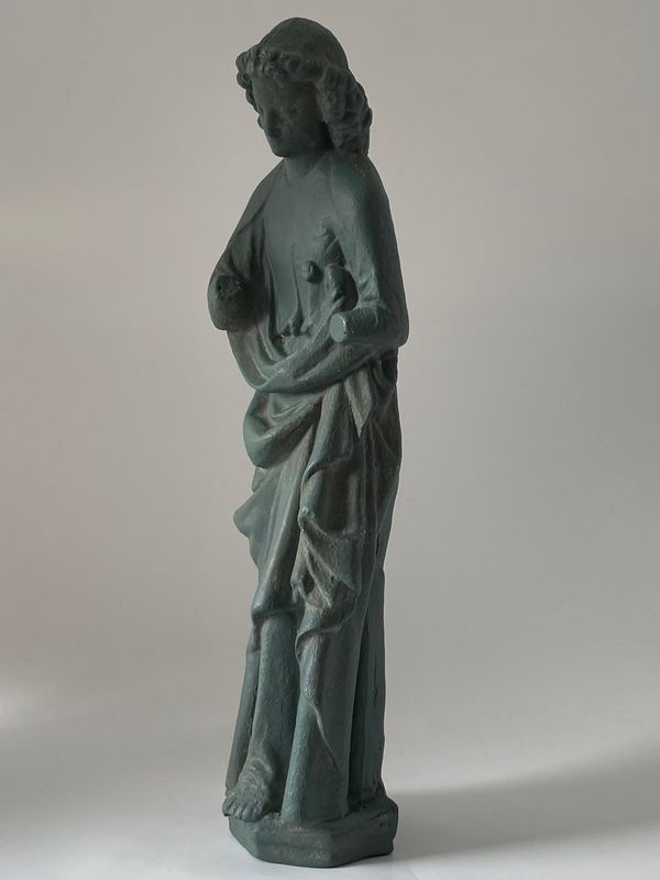 Veggskulptur apostelen Johannes 