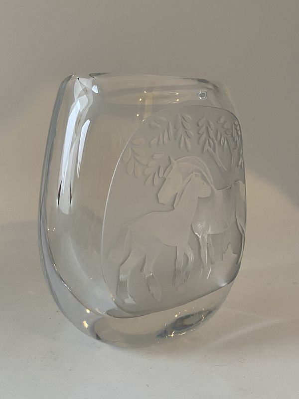Vintage vase Hadeland Lars Fletre 