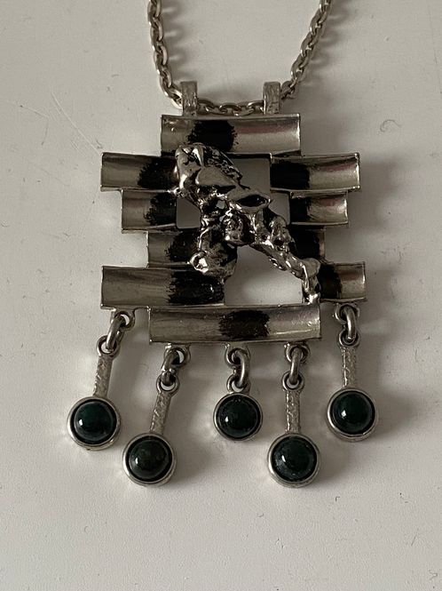 Hovedbilde Vintage tinnsmykke Kalervo Sainio 