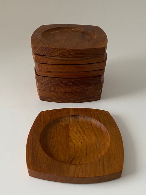 Bordskånere i teak 