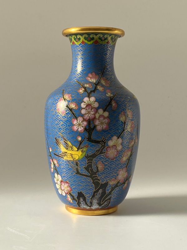 Kinesisk vase i Cloisonné 