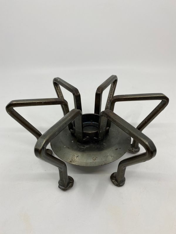 Røff vintage lysestake av smidd spiker  