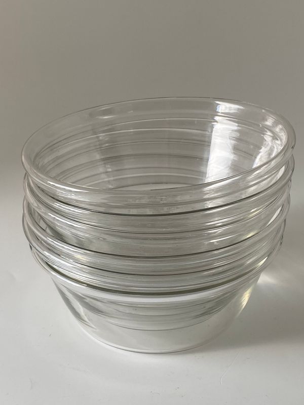 Antikke melkeringer blåst glass 